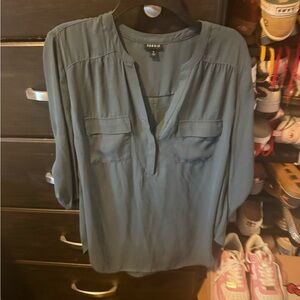 Torrid Women's Slate Blue Blouse